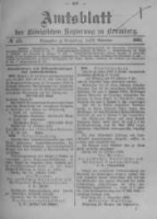 Amtsblatt der K&ouml;niglichen Preussischen Regierung zu Bromberg. 1902.11.06 No.45