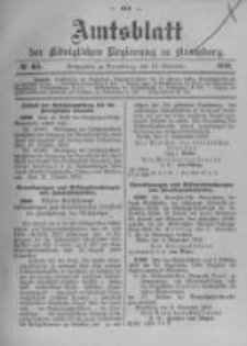 Amtsblatt der K&ouml;niglichen Preussischen Regierung zu Bromberg. 1902.11.13 No.46