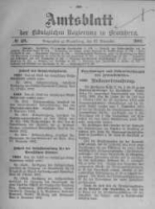 Amtsblatt der K&ouml;niglichen Preussischen Regierung zu Bromberg. 1902.11.27 No.48