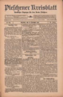 Pleschener Kreisblatt: Amtlicher Anzeiger f&uuml;r den Kreis Pleschen 1912.11.20 Jg.60 Nr93