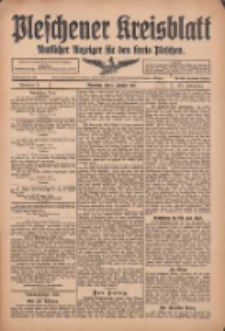 Pleschener Kreisblatt: Amtlicher Anzeiger f&uuml;r den Kreis Pleschen 1915.01.06 Jg.63 Nr2