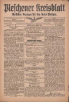 Pleschener Kreisblatt: Amtlicher Anzeiger für den Kreis Pleschen 1915.01.09 Jg.63 Nr3