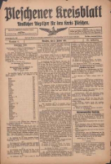 Pleschener Kreisblatt: Amtlicher Anzeiger f&uuml;r den Kreis Pleschen 1915.01.13 Jg.63 Nr4