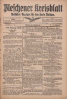 Pleschener Kreisblatt: Amtlicher Anzeiger für den Kreis Pleschen 1915.01.30 Jg.63 Nr9