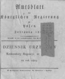 Amtsblatt der K&ouml;niglichen Regierung zu Posen. 1825.01.04 Nro.1