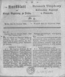 Amtsblatt der K&ouml;niglichen Regierung zu Posen. 1825.01.25 Nro.4