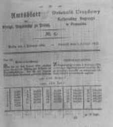 Amtsblatt der K&ouml;niglichen Regierung zu Posen. 1825.02.01 Nro.5