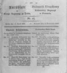 Amtsblatt der K&ouml;niglichen Regierung zu Posen. 1825.04.12 Nro.15