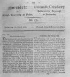 Amtsblatt der Königlichen Regierung zu Posen. 1825.04.26 Nro.17