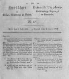 Amtsblatt der K&ouml;niglichen Regierung zu Posen. 1825.07.05 Nro.27