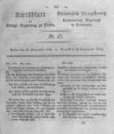 Amtsblatt der K&ouml;niglichen Regierung zu Posen. 1825.11.22 Nro.47