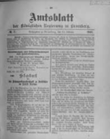 Amtsblatt der K&ouml;niglichen Preussischen Regierung zu Bromberg. 1903.02.12 No.7