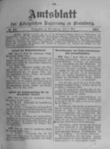 Amtsblatt der K&ouml;niglichen Preussischen Regierung zu Bromberg. 1903.05.07 No.19