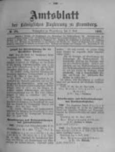 Amtsblatt der K&ouml;niglichen Preussischen Regierung zu Bromberg. 1903.07.09 No.28