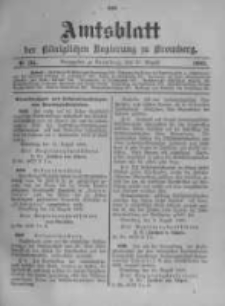 Amtsblatt der K&ouml;niglichen Preussischen Regierung zu Bromberg. 1903.08.20 No.34