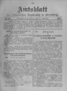 Amtsblatt der K&ouml;niglichen Preussischen Regierung zu Bromberg. 1903.09.10 No.37