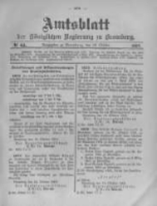 Amtsblatt der K&ouml;niglichen Preussischen Regierung zu Bromberg. 1903.10.29 No.44