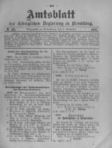 Amtsblatt der Königlichen Preussischen Regierung zu Bromberg. 1903.11.05 No.45