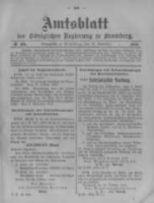 Amtsblatt der K&ouml;niglichen Preussischen Regierung zu Bromberg. 1903.11.12 No.46