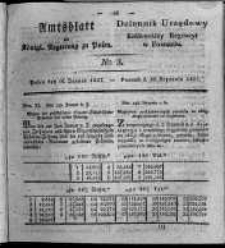 Amtsblatt der Königlichen Regierung zu Posen. 1827.01.16 Nro.3