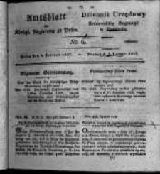 Amtsblatt der K&ouml;niglichen Regierung zu Posen. 1827.02.06 Nro.6