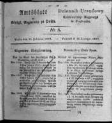 Amtsblatt der K&ouml;niglichen Regierung zu Posen. 1827.02.20 Nro.8