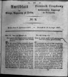 Amtsblatt der K&ouml;niglichen Regierung zu Posen. 1827.02.27 Nro.9