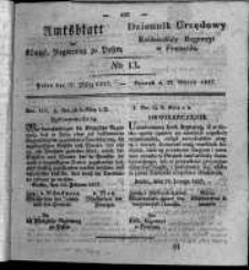Amtsblatt der K&ouml;niglichen Regierung zu Posen. 1827.03.27 Nro.13