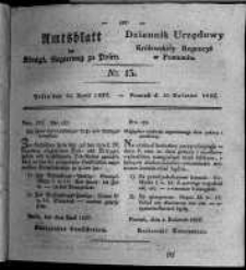 Amtsblatt der Königlichen Regierung zu Posen. 1827.04.10 Nro.15