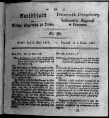 Amtsblatt der K&ouml;niglichen Regierung zu Posen. 1827.05.08 Nro.19