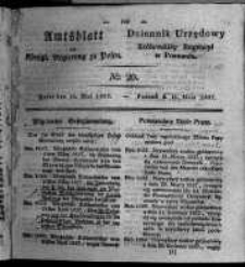 Amtsblatt der Königlichen Regierung zu Posen. 1827.05.15 Nro.20