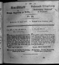 Amtsblatt der K&ouml;niglichen Regierung zu Posen. 1827.06.26 Nro.26