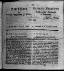 Amtsblatt der K&ouml;niglichen Regierung zu Posen. 1827.08.07 Nro.32
