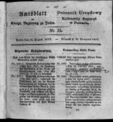 Amtsblatt der Königlichen Regierung zu Posen. 1827.08.28 Nro.35