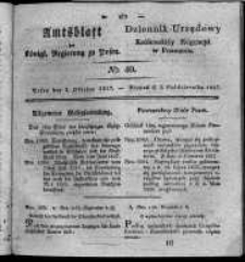 Amtsblatt der K&ouml;niglichen Regierung zu Posen. 1827.10.02 Nro.40