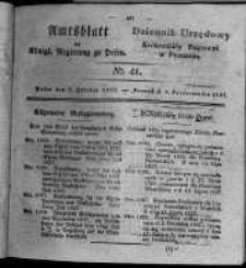 Amtsblatt der K&ouml;niglichen Regierung zu Posen. 1827.10.09 Nro.41
