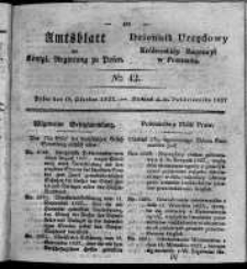 Amtsblatt der Königlichen Regierung zu Posen. 1827.10.16 Nro.42