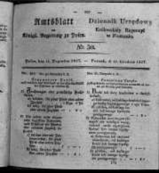 Amtsblatt der K&ouml;niglichen Regierung zu Posen. 1827.12.11 Nro.50