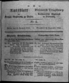 Amtsblatt der K&ouml;niglichen Regierung zu Posen. 1826.01.24 Nro.4