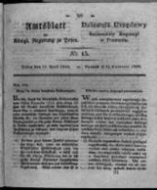 Amtsblatt der K&ouml;niglichen Regierung zu Posen. 1826.04.11 Nro.15