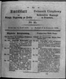 Amtsblatt der Königlichen Regierung zu Posen. 1826.04.18 Nro.16