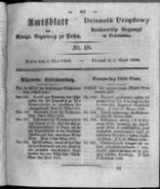Amtsblatt der Königlichen Regierung zu Posen. 1826.05.02 Nro.18