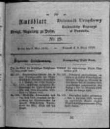 Amtsblatt der K&ouml;niglichen Regierung zu Posen. 1826.05.09 Nro.19