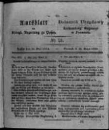 Amtsblatt der K&ouml;niglichen Regierung zu Posen. 1826.05.23 Nro.21