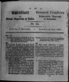 Amtsblatt der K&ouml;niglichen Regierung zu Posen. 1826.05.30 Nro.22