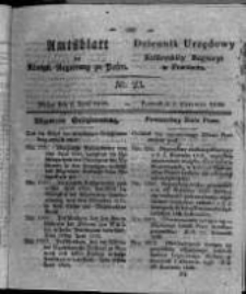 Amtsblatt der K&ouml;niglichen Regierung zu Posen. 1826.06.06 Nro.23