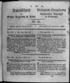Amtsblatt der K&ouml;niglichen Regierung zu Posen. 1826.06.20 Nro.25
