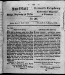 Amtsblatt der K&ouml;niglichen Regierung zu Posen. 1826.07.11 Nro.28