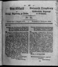 Amtsblatt der K&ouml;niglichen Regierung zu Posen. 1826.08.01 Nro.31