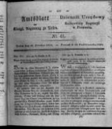 Amtsblatt der K&ouml;niglichen Regierung zu Posen. 1826.10.10 Nro.41
